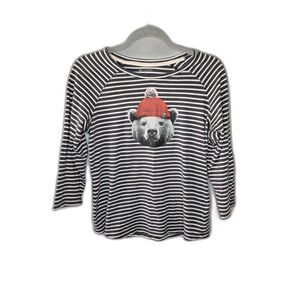 Columbia Women's Unbearable Striped Graphic 3/4 Sleeve T-Shirt Size Medium